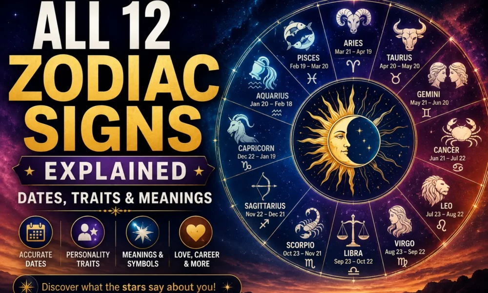 All 12 Zodiac Signs Explained Dates, Traits & Meanings