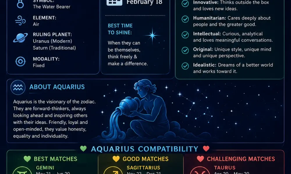 Aquarius Traits, Dates & Compatibility