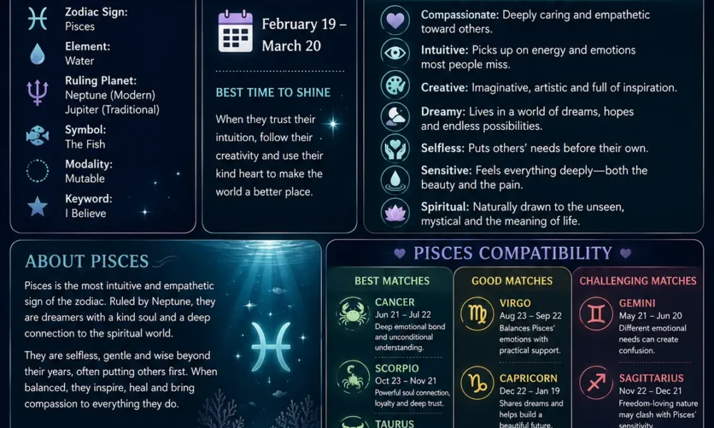 Pisces Traits, Dates & Compatibility