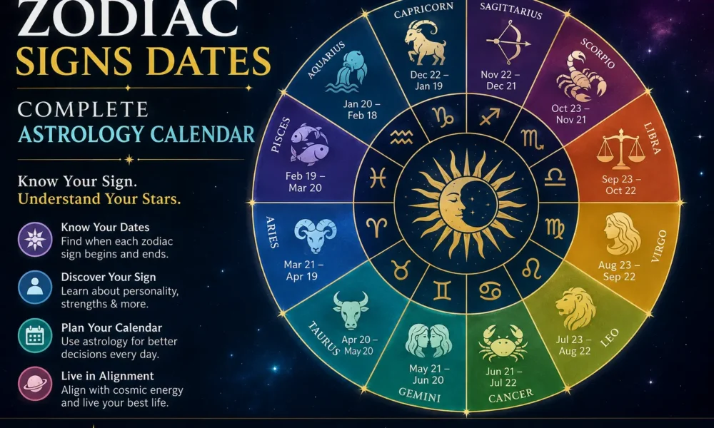 Zodiac Signs Dates