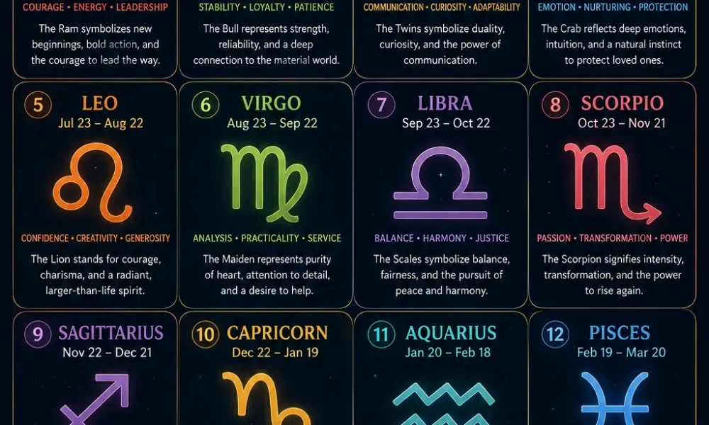 Zodiac Symbols and Their Meanings